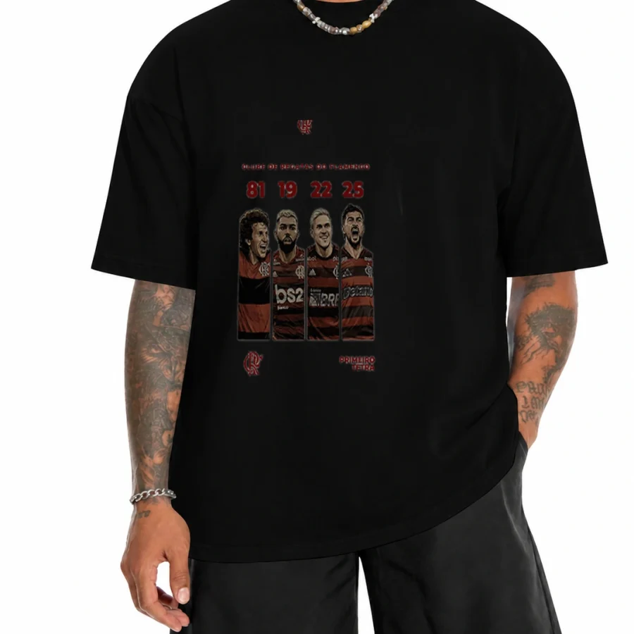 Camiseta 180g Primeiro Tetra 81 · 19 · 22 · 25 em mockup frontal