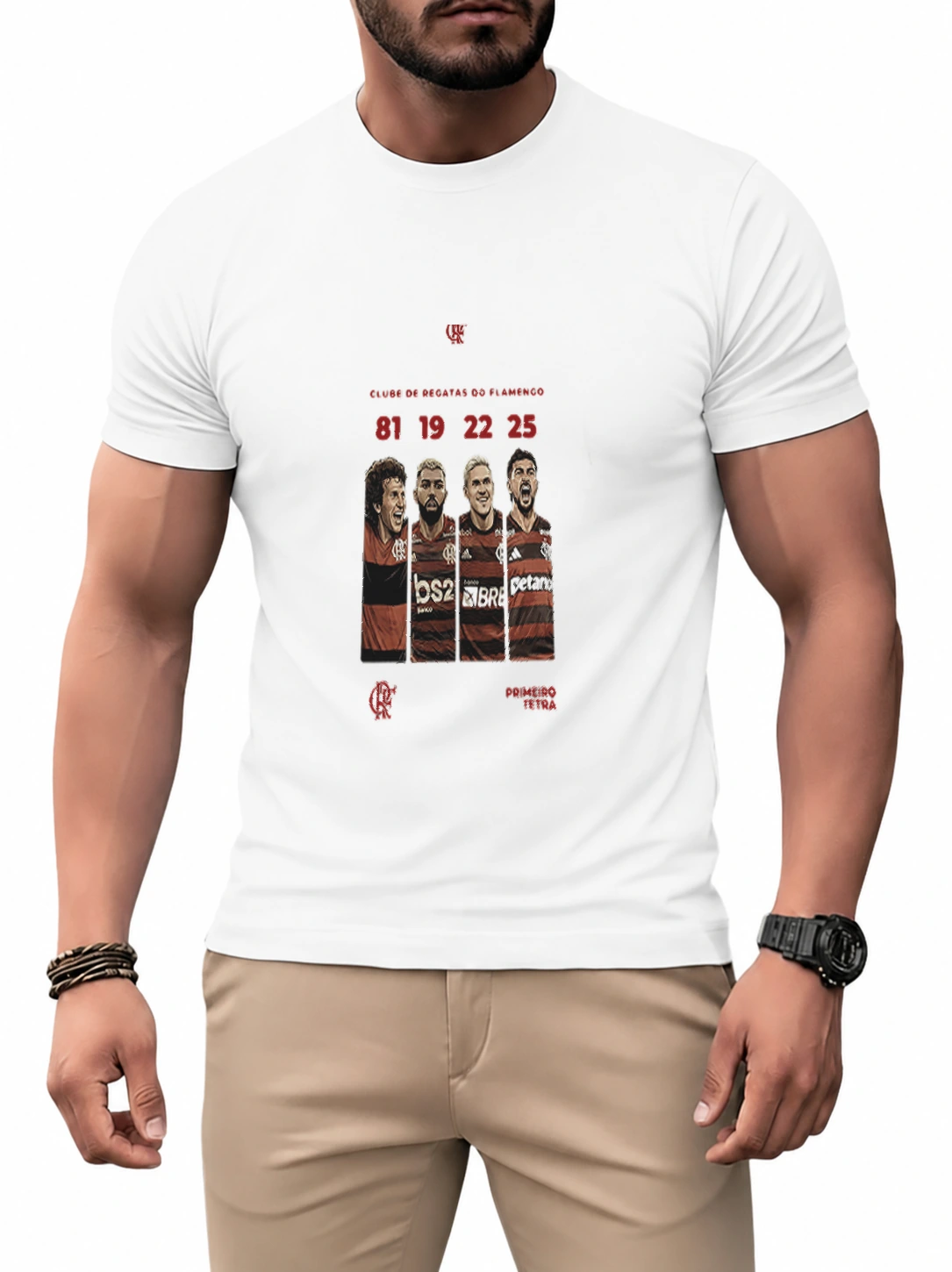 Camiseta dry Primeiro Tetra 81 · 19 · 22 · 25 | Flamengo