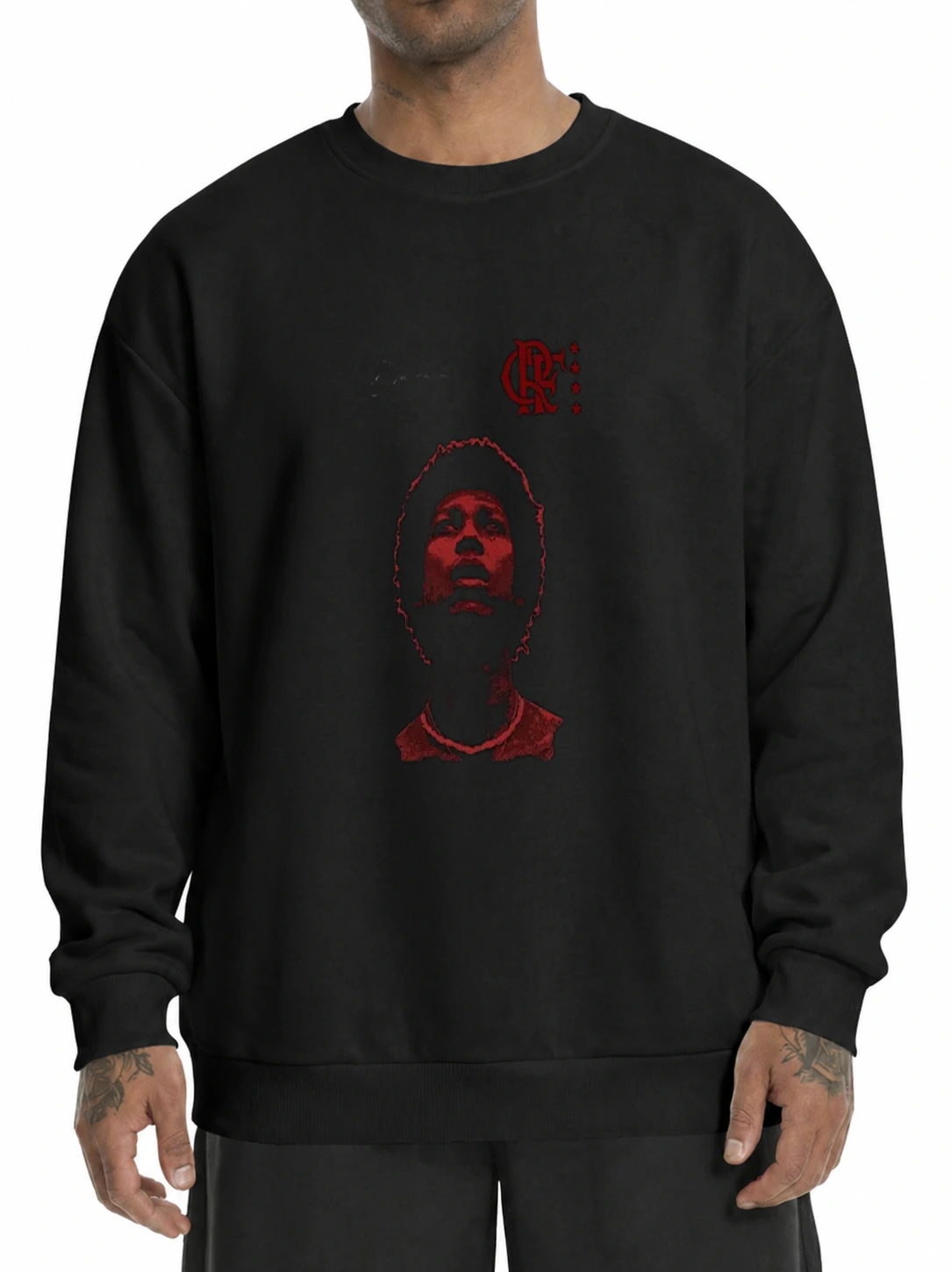 Moletom 320g Djavan Rubro-Negro | Flamengo