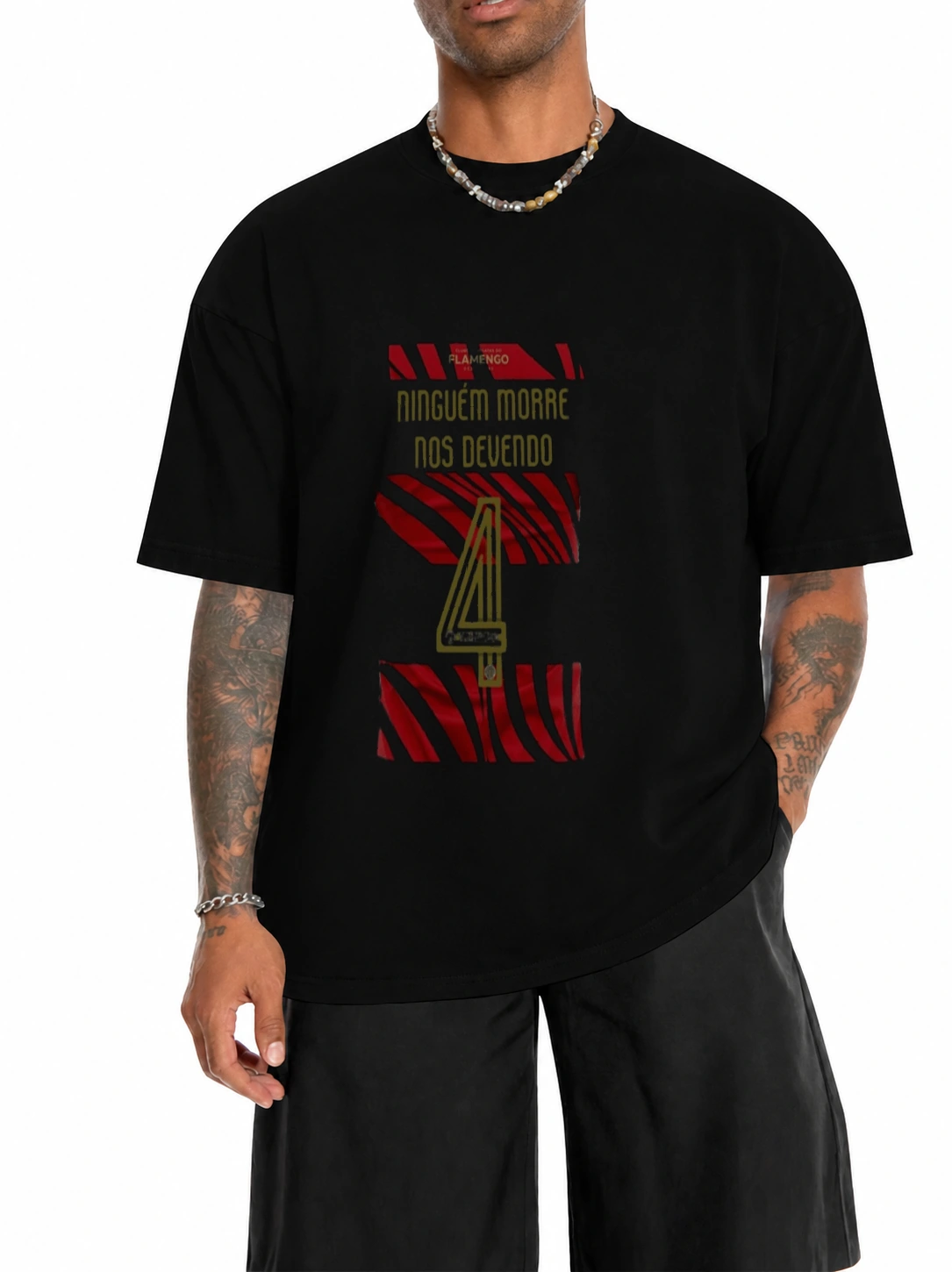 Camiseta 180g Ninguém Morre Nos Devendo | Flamengo