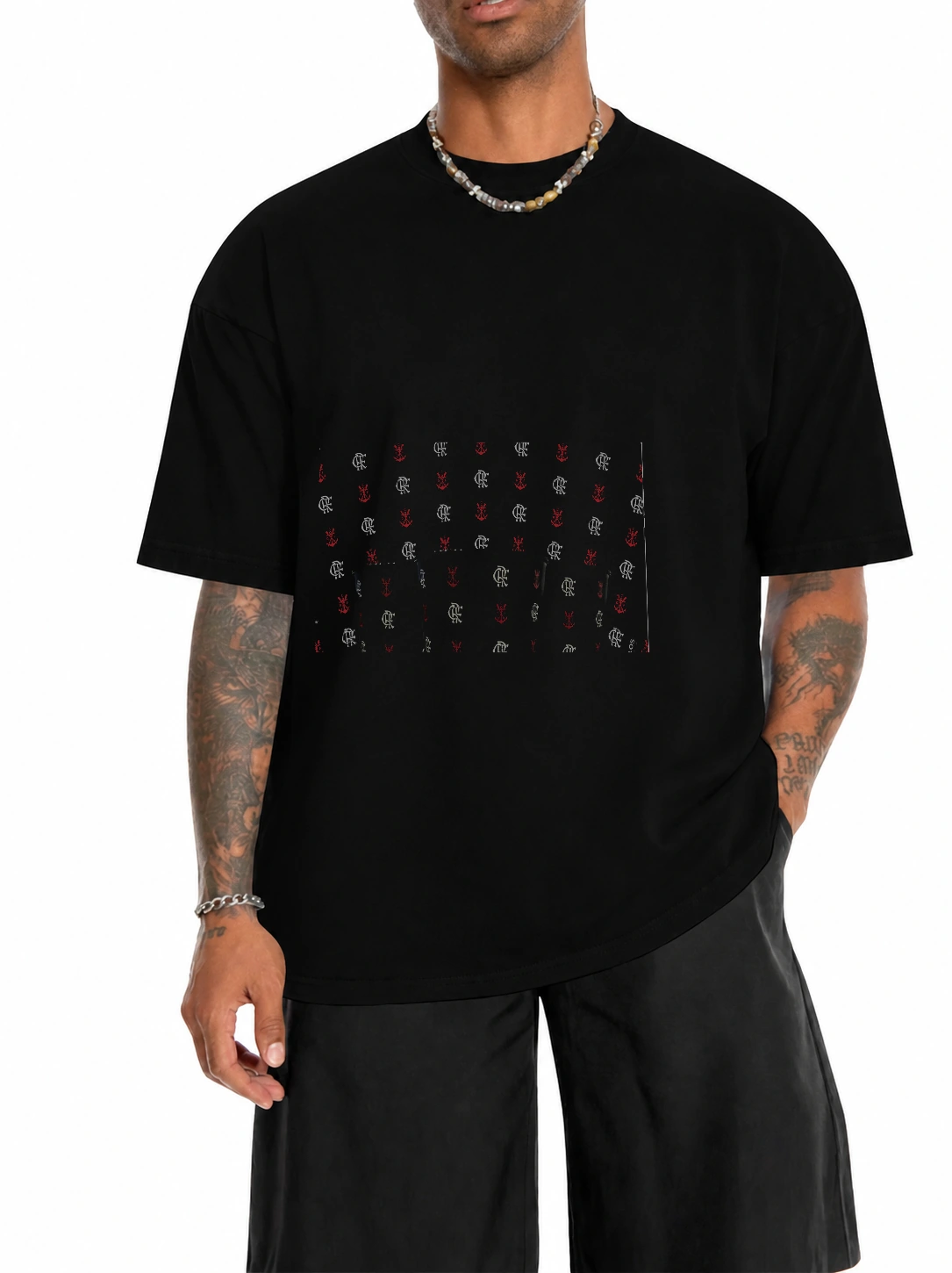 Camiseta 180g Escudos CRF Repeat | Flamengo