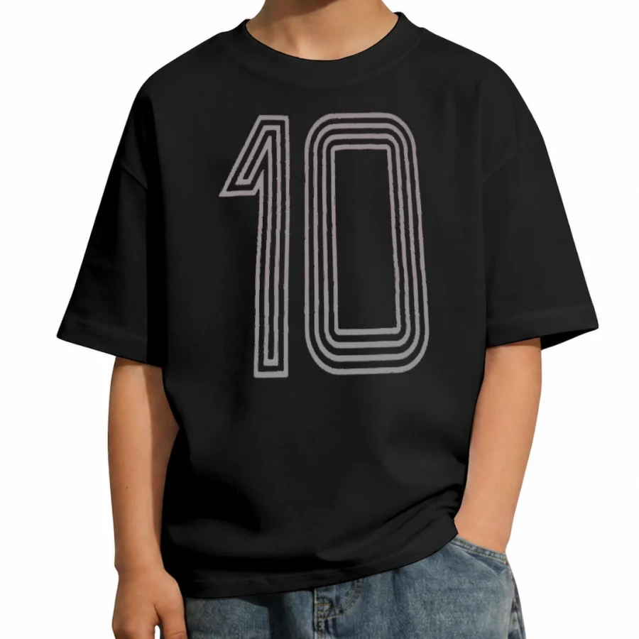 Camiseta infantil Zico 10 Retrô em mockup frontal