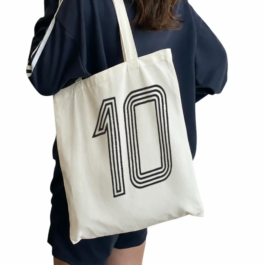 Ecobag Zico 10 Retrô em mockup frontal