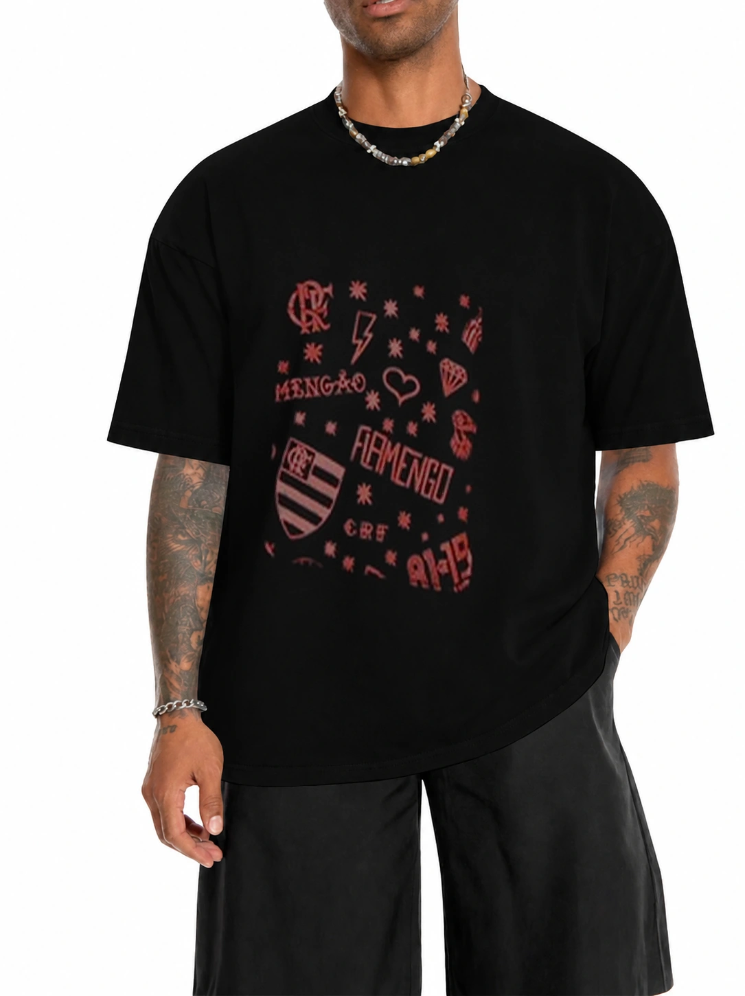 Camiseta 180g DNA Rubro-Negro Pocket | Flamengo