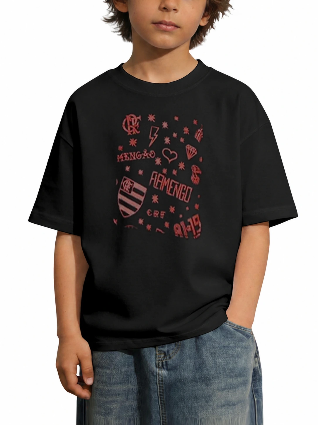 Camiseta infantil DNA Rubro-Negro Pocket | Flamengo