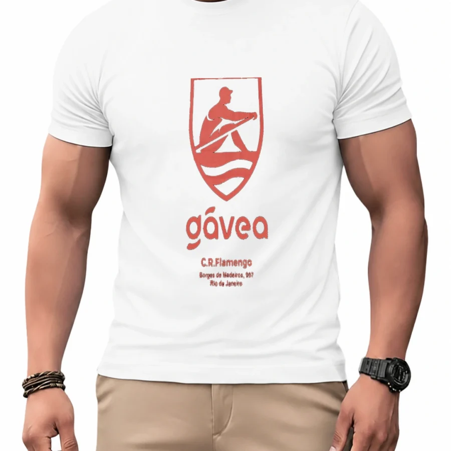 Camiseta dry Gávea Brasão Rio de Janeiro em mockup frontal