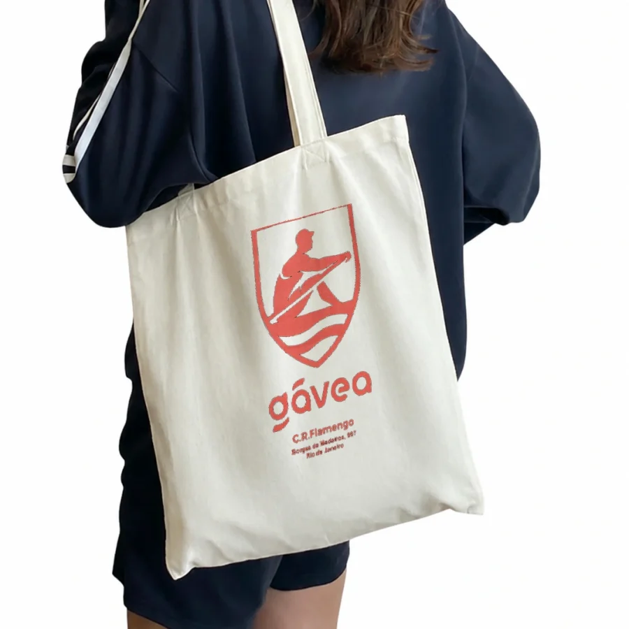 Ecobag Gávea Brasão Rio de Janeiro em mockup frontal